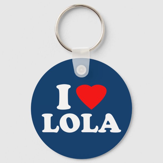 I Love Lola Key Ring (Front)