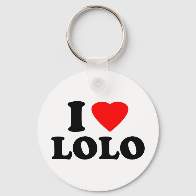 I Love Lolo Key Ring (Front)