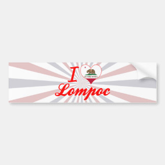 I Love Lompoc, California Bumper Sticker