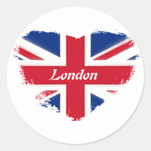 I love London Classic Round Sticker