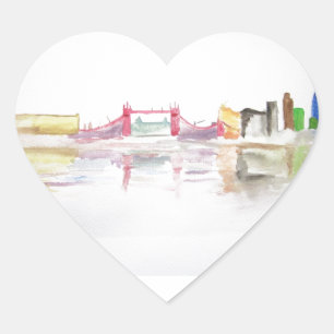 I love London Heart Sticker