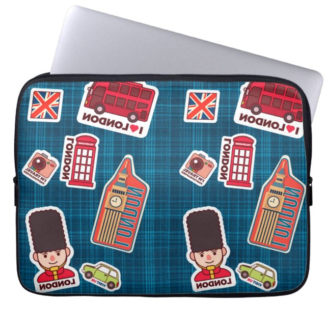 I Love London Laptop Sleeve (Front)