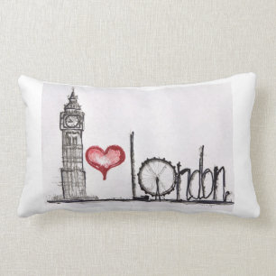 I love London Lumbar Cushion