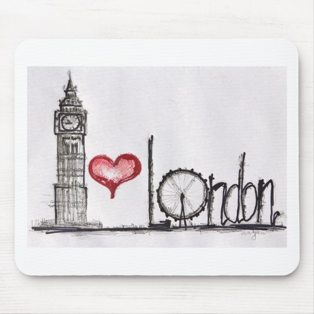 I love London Mouse Pad (Front)