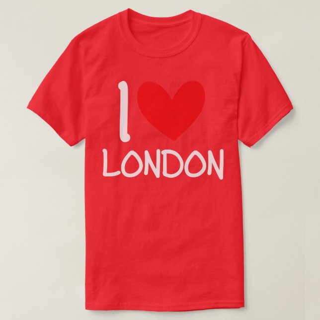 I Love London Name Personalized Girl Woman BFF Fri T-Shirt (Design Front)