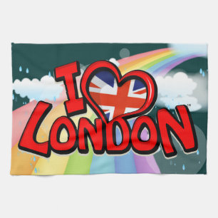 I Love London Tea Towel