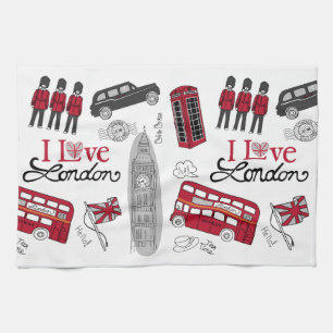 I Love London Tea Towel