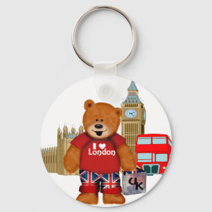 I Love London -Teddy Bear Key Ring