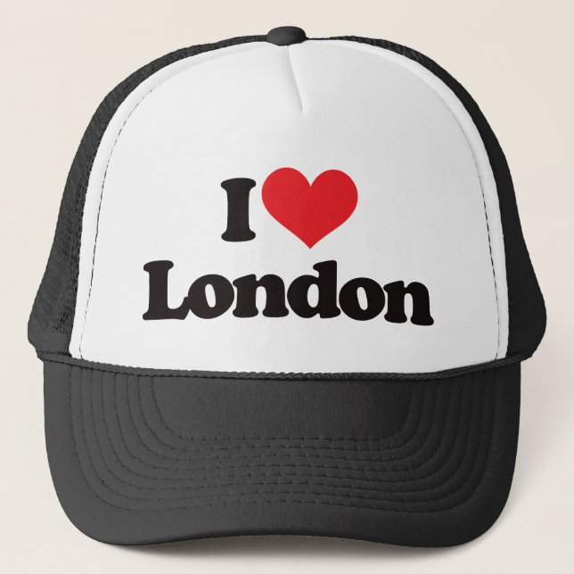I Love London Trucker Hat (Front)
