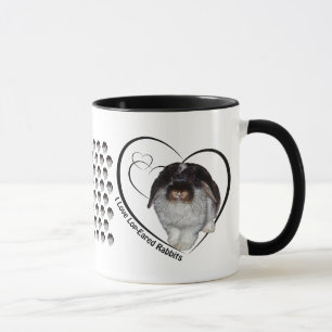 I Love Lop-Eared Rabbits Mug