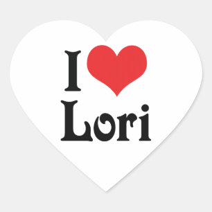 I Love Lori Heart Sticker