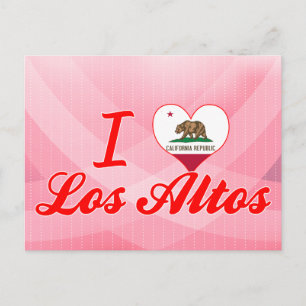 I Love Los Altos, California Postcard