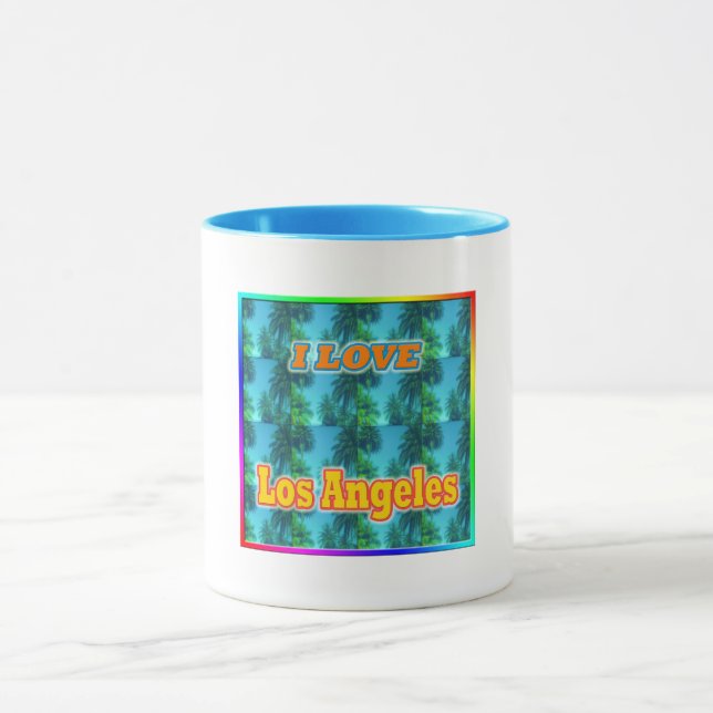 I LOVE Los Angeles 16 Palms Mug (Center)