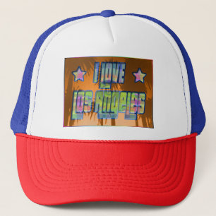 I LOVE Los Angeles Beautiful Orange Sunset Hat
