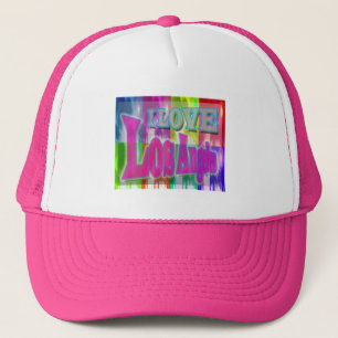 "I LOVE Los Angeles" Colourful Palms Hat