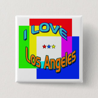 "I LOVE Los Angeles Colouring 1" Button