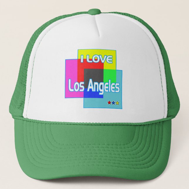 "I LOVE Los Angeles Colouring 2" Hat (Front)