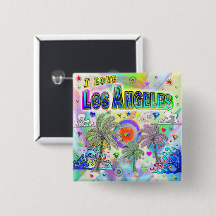 I LOVE Los Angeles Deep Dream Button