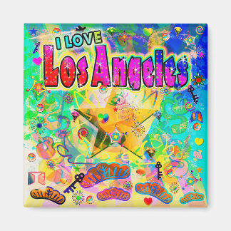 I LOVE Los Angeles Epoch Hour Magnet