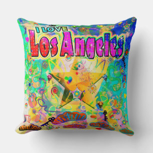 I LOVE Los Angeles Epoch Hour Pillow