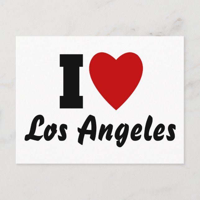 I Love Los Angeles Postcard (Front)