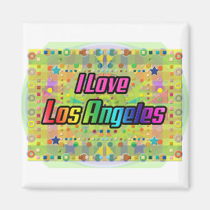I Love Los Angeles Smile Bright Magnet