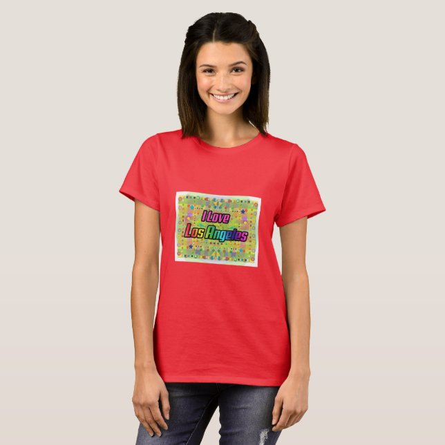 I Love Los Angeles Smile Bright T-Shirt (Front Full)