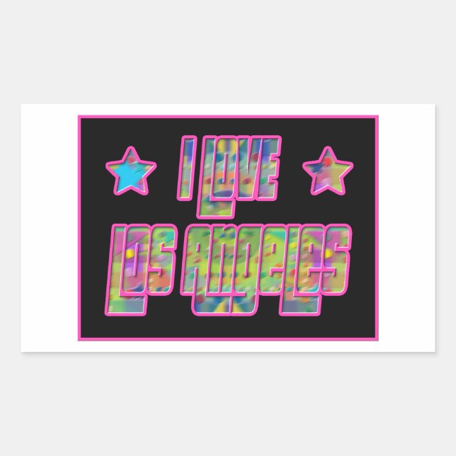 I Love Los Angeles Smile Drama Sticker (Front)