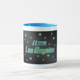 I Love Los Angeles Smile Stars Mug Cup