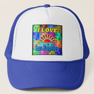 I LOVE Los Angeles Sun & Palms Hat