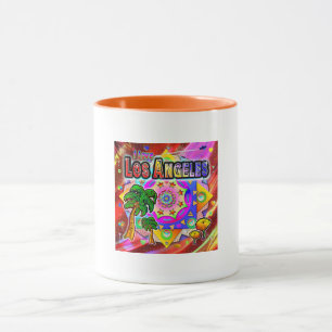 I LOVE Los Angeles Tropical Friends Mug