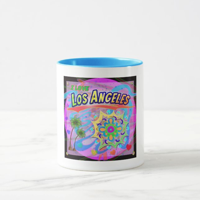 I LOVE Los Angeles True Progress Mug (Center)