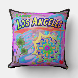 I LOVE Los Angeles True Progress Pillow