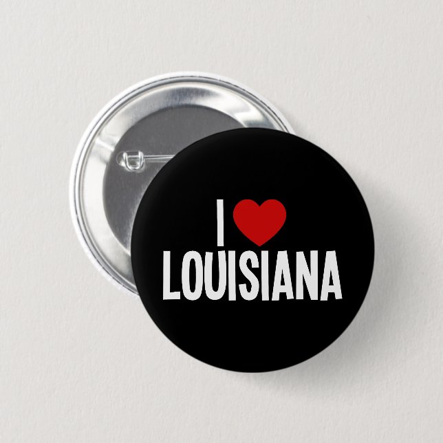 I Love Louisiana • I Heart Louisiana Round Button (Front & Back)
