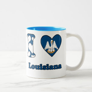 I love Louisiana Two-Tone Coffee Mug