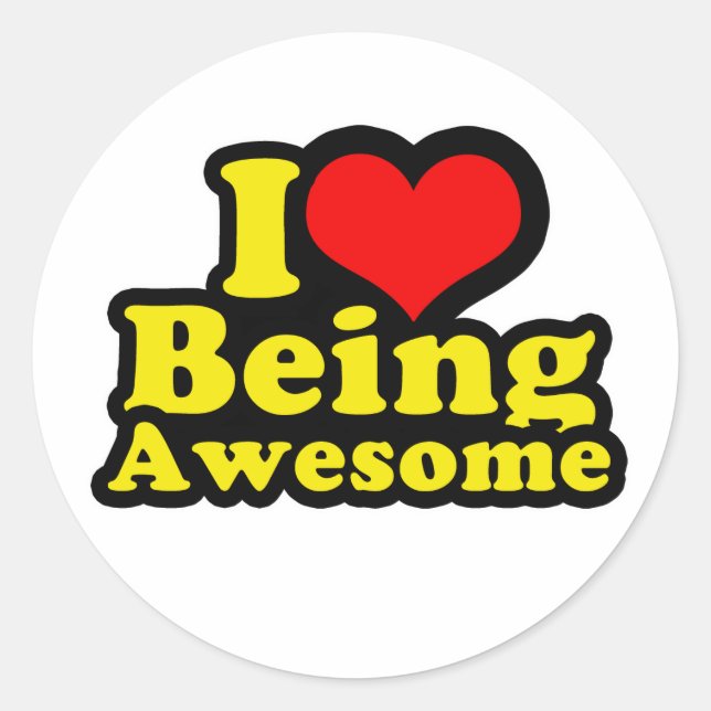 I Love lovebeawesome1 Classic Round Sticker (Front)