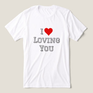 I Love Loving You Romantic Valentine Typography  Tri-Blend Shirt