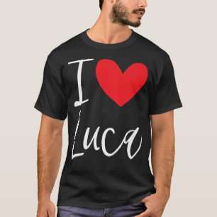 I Love Luca Name Personalised Boy Man BFF Friend H T-Shirt