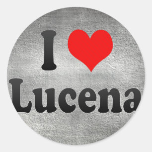 I Love Lucena, Philippines Classic Round Sticker