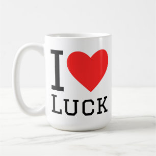 I love luck coffee mug