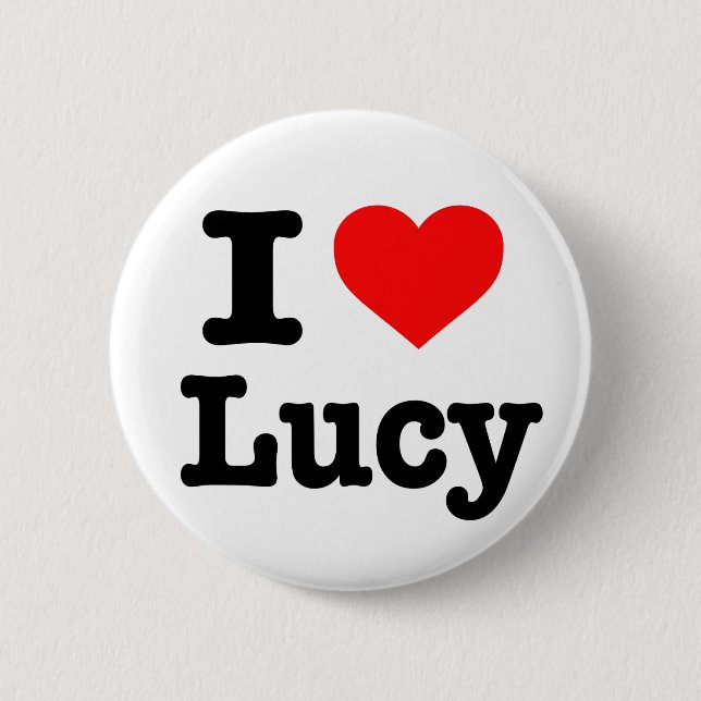 "I love Lucy" button (Front)