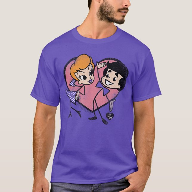 I Love Lucy Cartoon Love girl T-Shirt (Front)