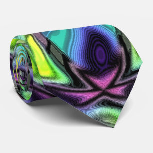 I Love Lucy cool trippy abstract art Tie