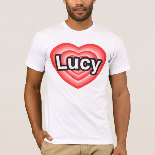 I love Lucy. I love you Lucy. Heart T-Shirt