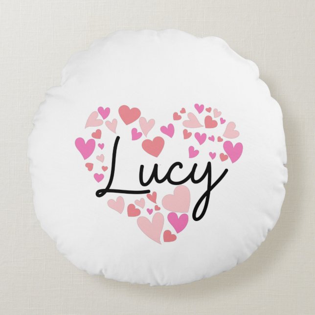 I love Lucy Round Cushion (Front)