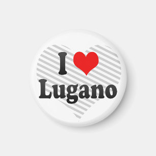 I Love Lugano, Switzerland Magnet