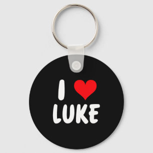 I Love Luke - Heart - Name  Key Ring