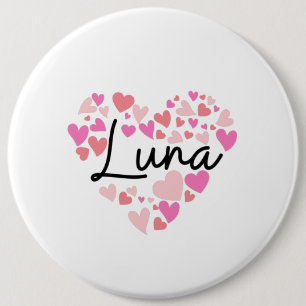 I love Luna 6 Cm Round Badge