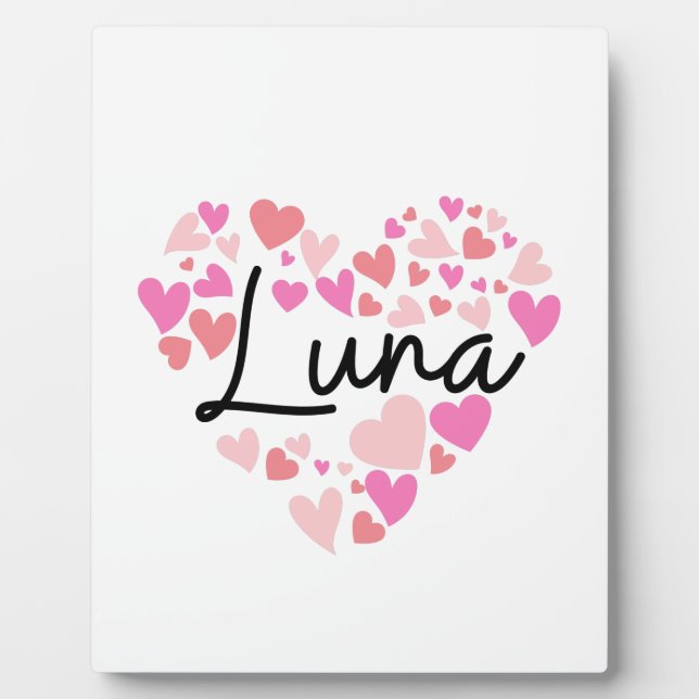I love Luna Plaque (Front)