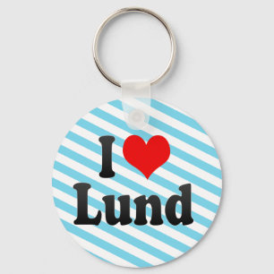I Love Lund, Sweden. Jag Alskar Lund, Sweden Key Ring